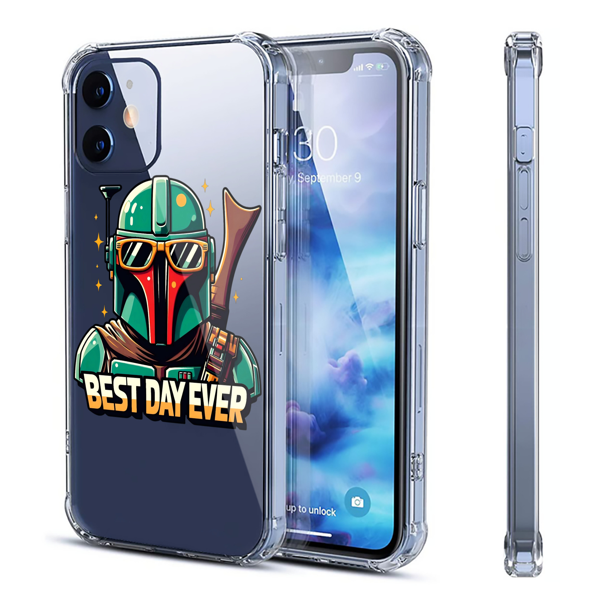 （画像用） スター・ウォーズ Star Wars 【iPhone 12シリーズ対応】透明スマホケース（クリアソフトケース）